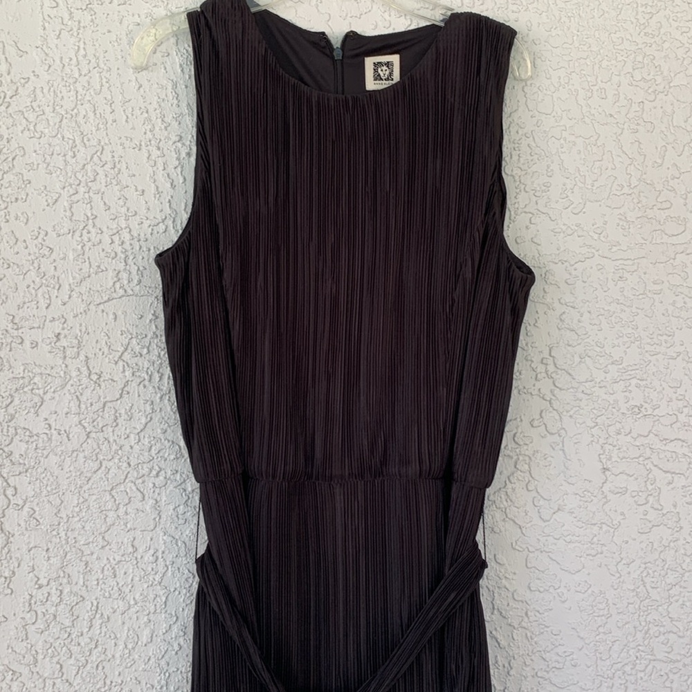 Anne Klein belted Elegant Black jumpsuit size 6 - Picture 8 of 13